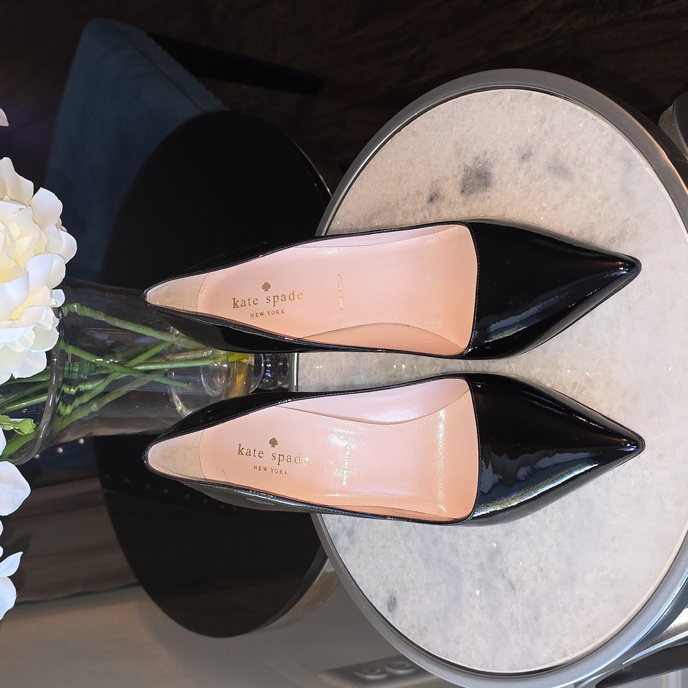 Kate Spade Glossy Black Women's Heels